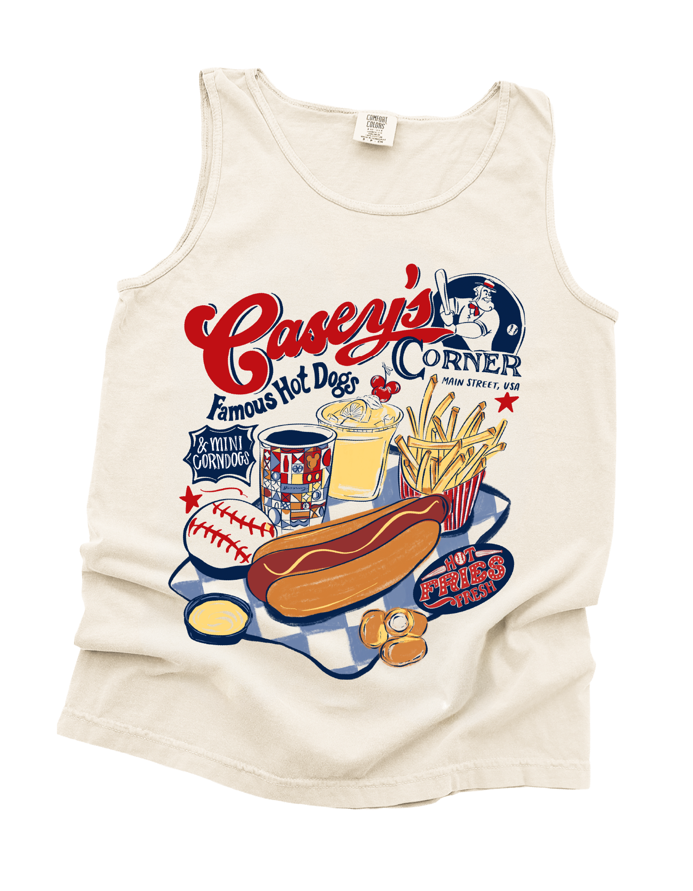 Homerun Hotdogs Tank - Ivory