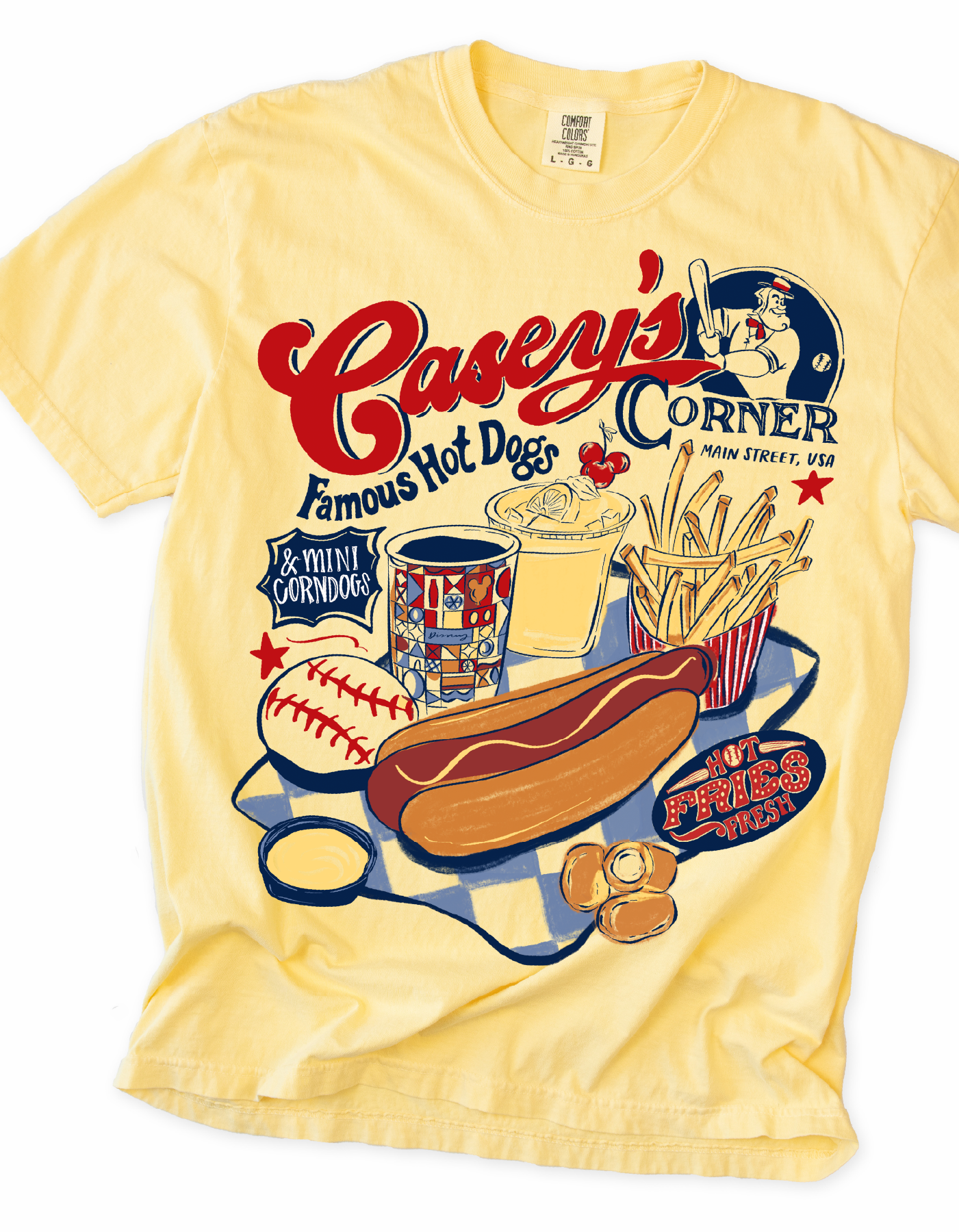 Homerun Hotdogs Tee - Butter