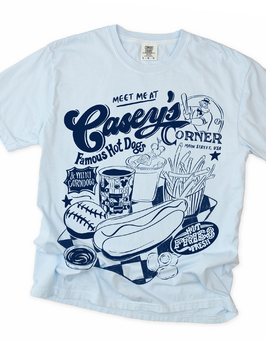 Homerun Hotdogs in Navy Tee - Chambray
