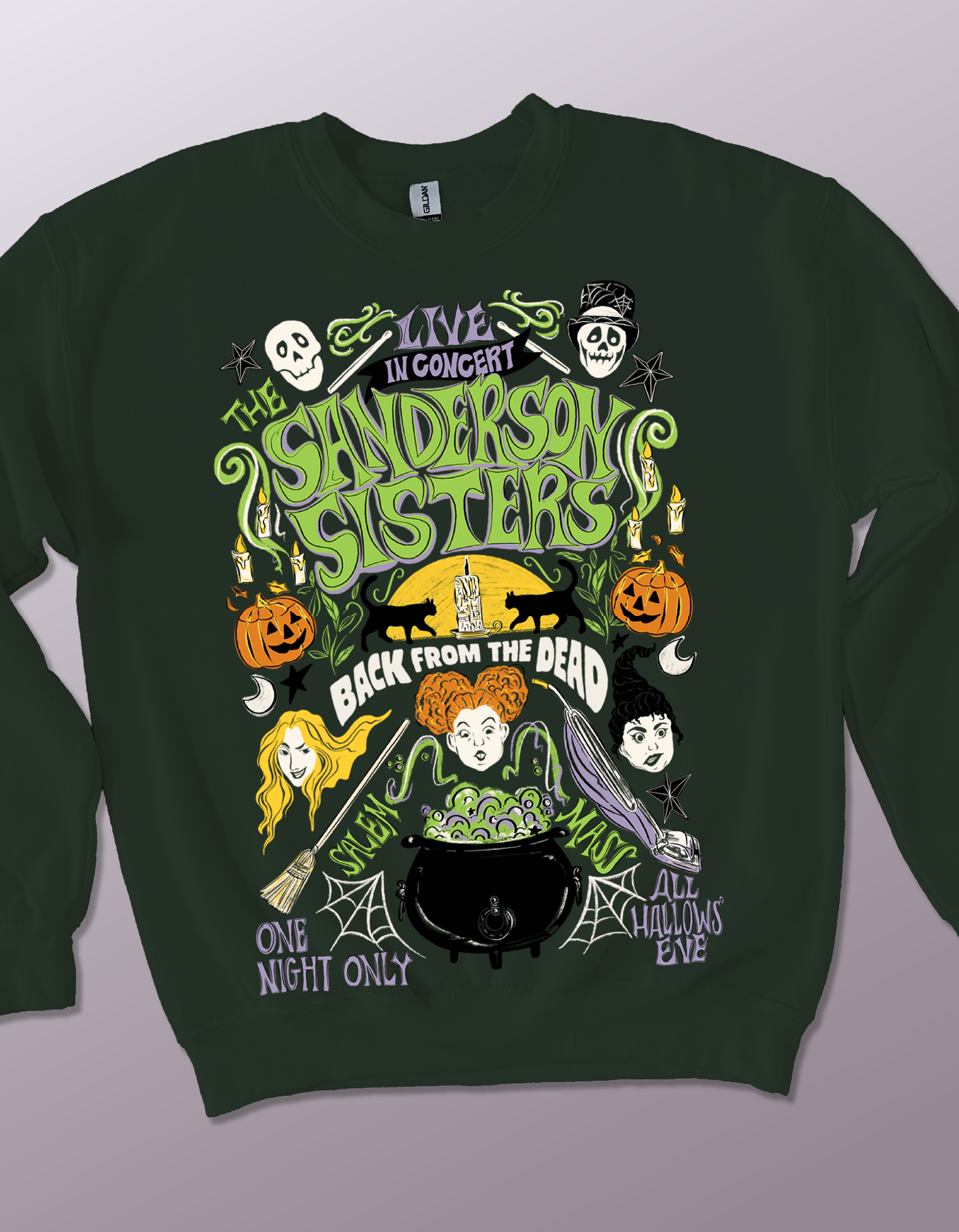 Salem Sisters Concert Sweatshirt - Forest Green - PREORDER