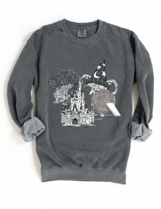 Vintage B+W Parks Icons CC Sweatshirt - 3XL