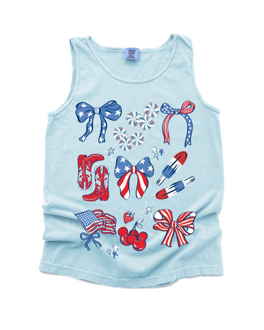 Americana Sketch Tank - Chambray - PREORDER