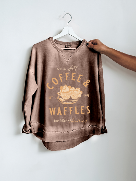 Coffee + Waffles Crewneck - S