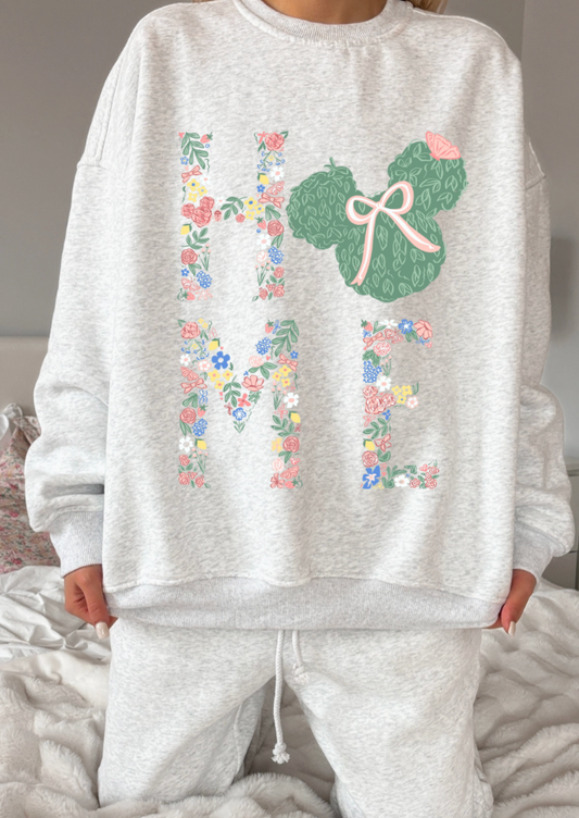 Floral Home Pullover - PLUS SIZES -2XL