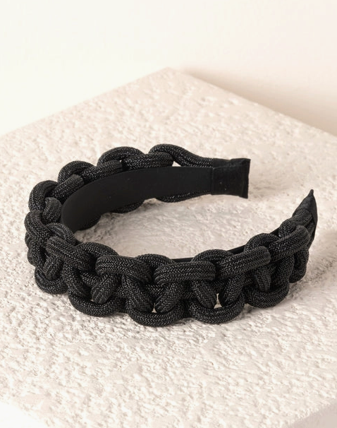 Black Braided Headband