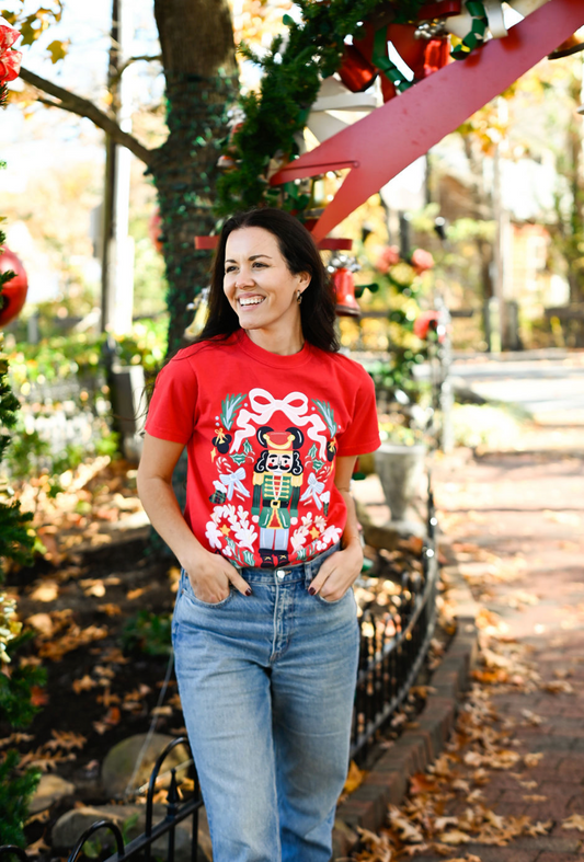 Nutcracker Tee - Red - Preorder