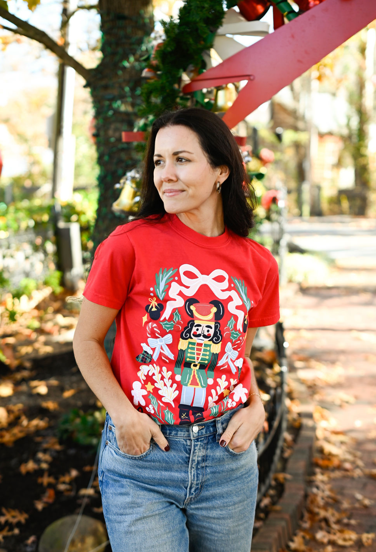 Nutcracker Tee - Red - Preorder