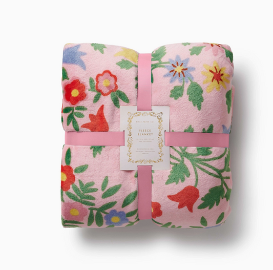 Rosette Fleece Blanket