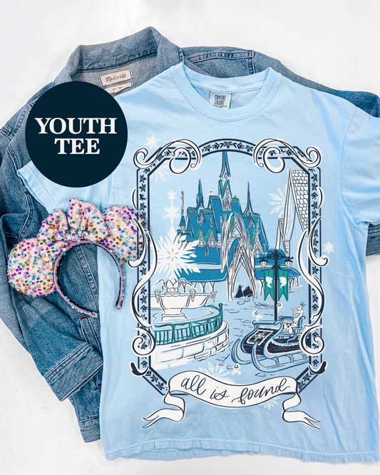 YOUTH All is Found Bows and Borders CC Tee - M
