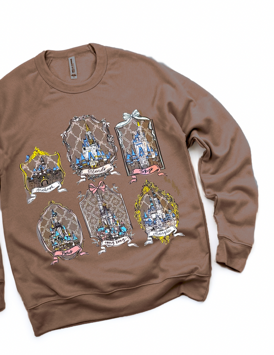 Castle Gallery Sponge Fleece Sweatshirt - Vintage Brown