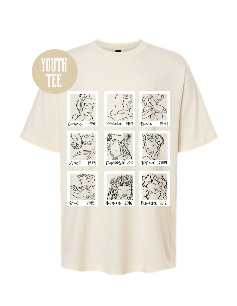 YOUTH  Polaroid Princess Tee - Ivory