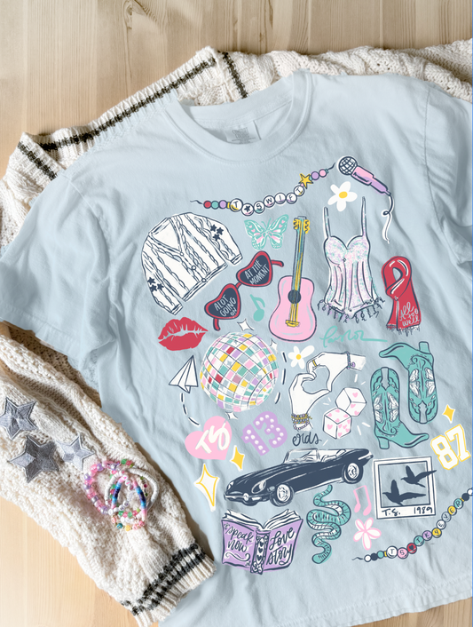 T.S. Sketch CC Tee - Hydrangea - IMPERFECT - L