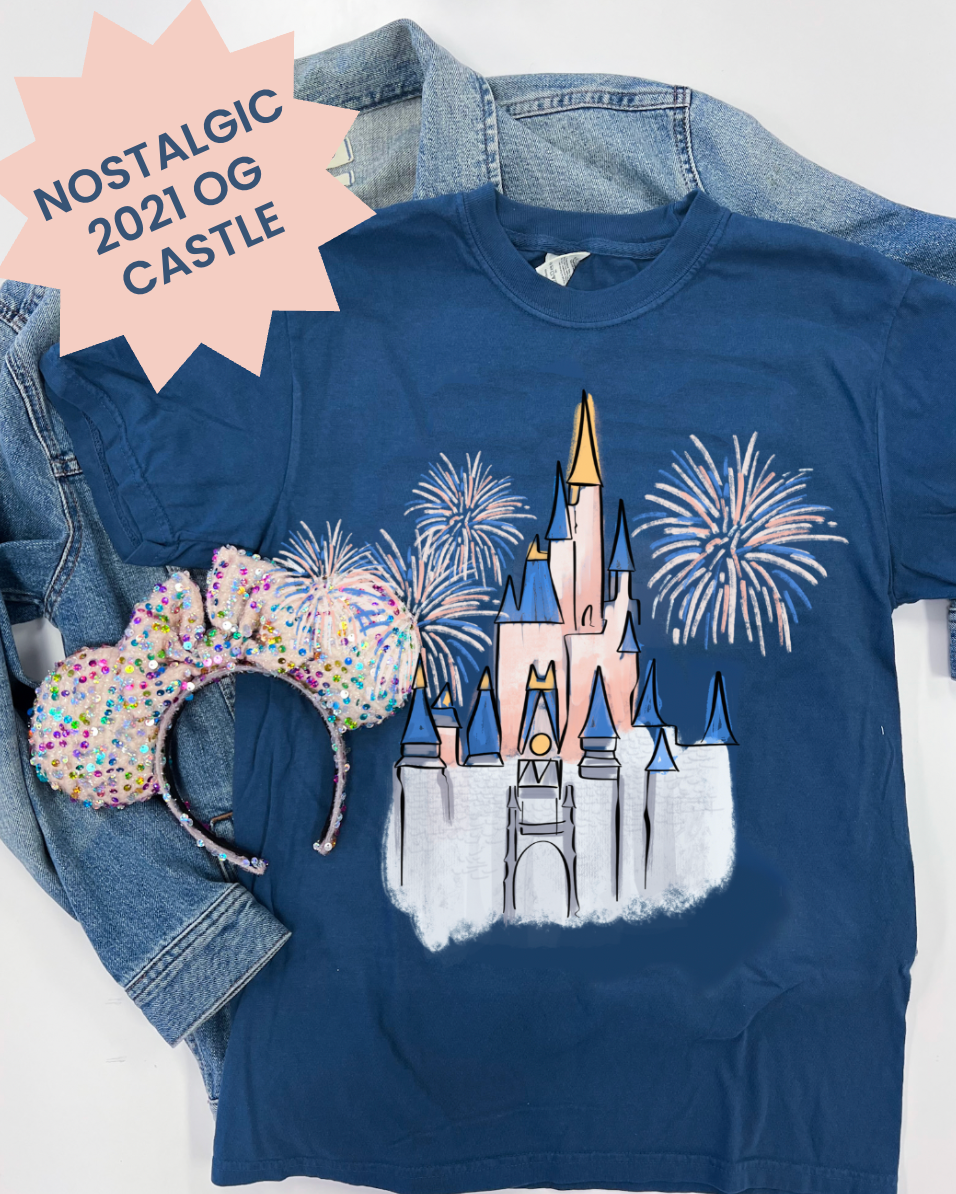 OG Classic Castle Tee - Navy - PREORDER