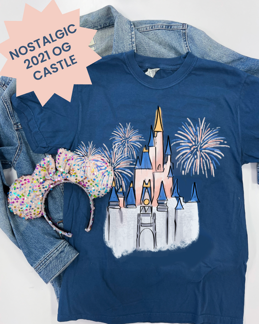 OG Classic Castle Tee - Navy - PREORDER
