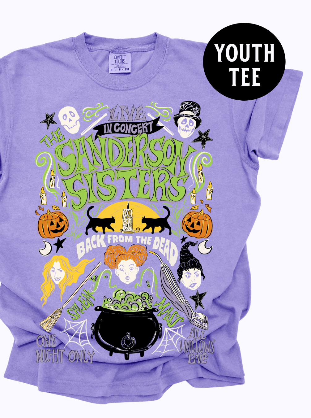 YOUTH Salem Sisters Tee - Violet - PREORDER