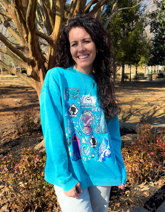 Sisters of Arendelle Sketch Crewneck Pullover - S-L