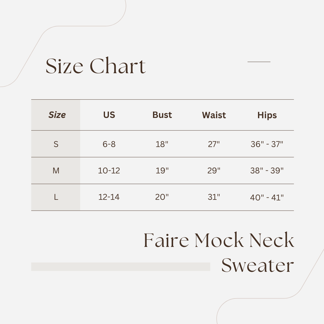 Floral Mock Neck Sweater