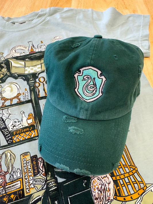 Snake Emblem Hat - Forest Green