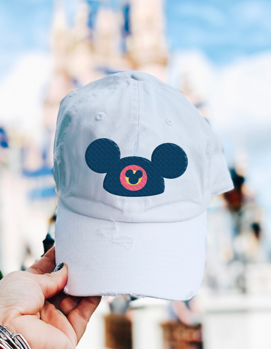 Mouse Ears Hat - White