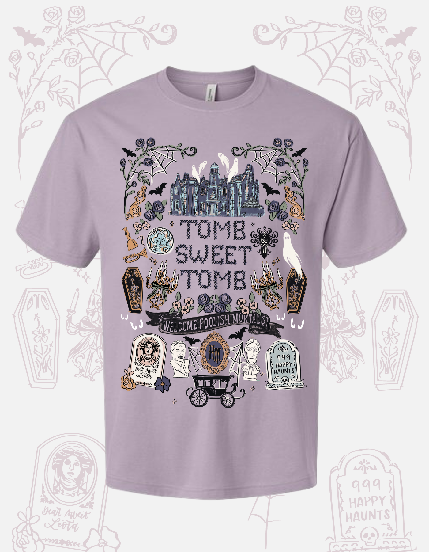 Tomb Sweet Tomb Tee - Light Violet - PREORDER
