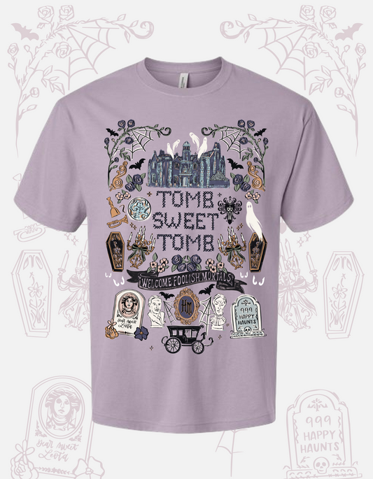 Tomb Sweet Tomb Tee - Light Violet - PREORDER