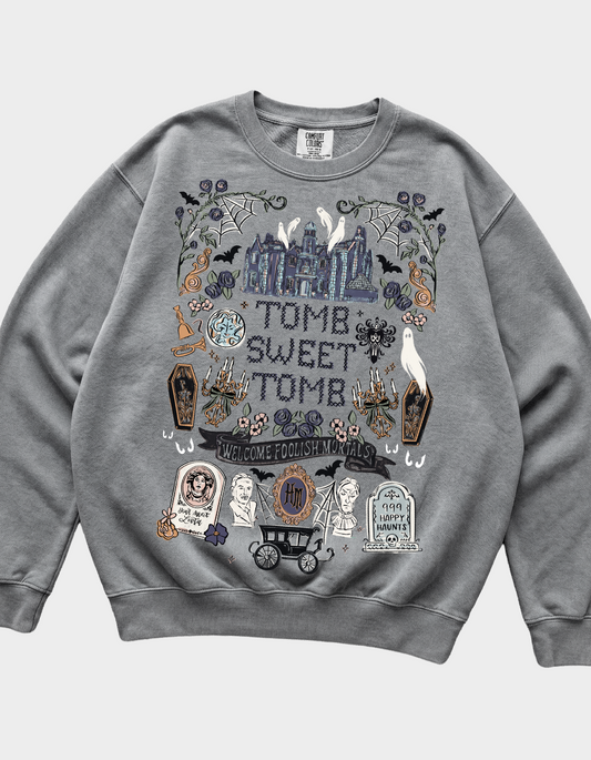 Tomb Sweet Tomb Sweatshirt - Gray - PREORDER