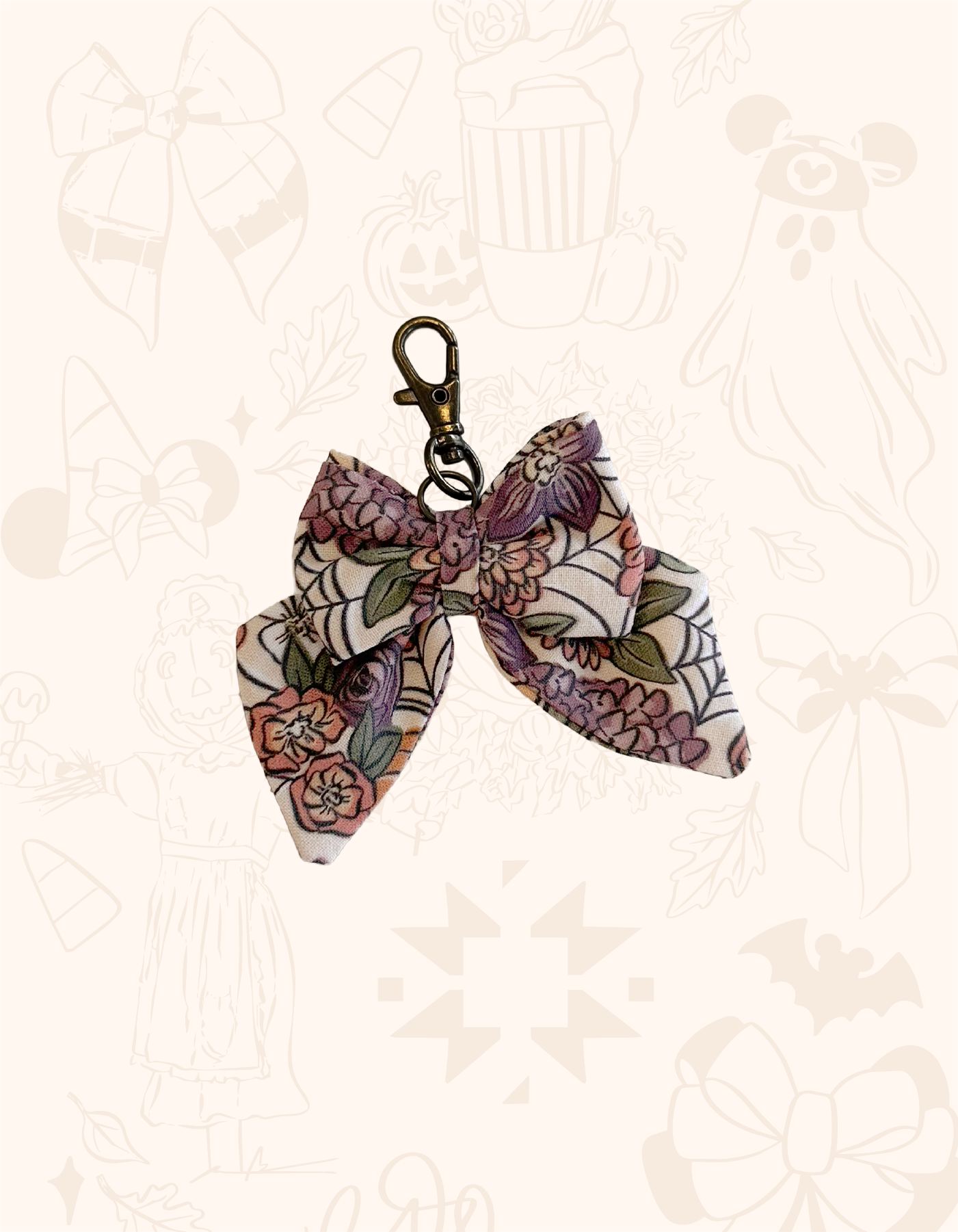 Tiny Bow - Fall Floral Daylight - PREORDER