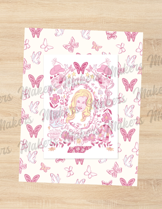 Dolly Parton Be a Diamond Art Print - 5" x 7"