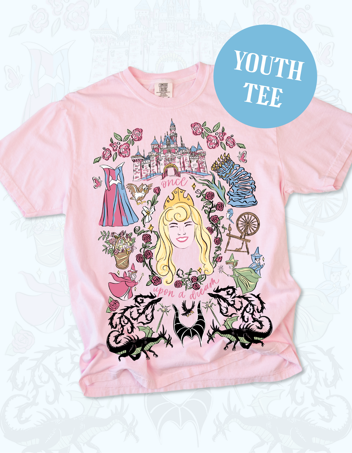 YOUTH Briar Rose Sketch Tee - Blossom
