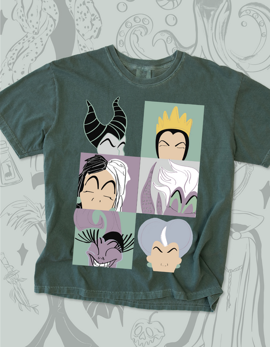 Villains Color Pop Tee - Blue Spruce - PREORDER