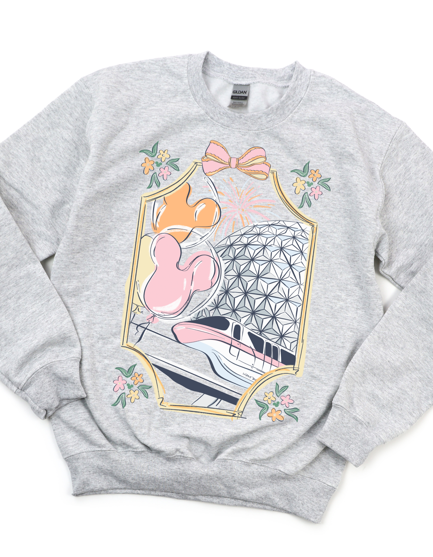EPCT Bows and Borders Sweatshirt - Ash Gray