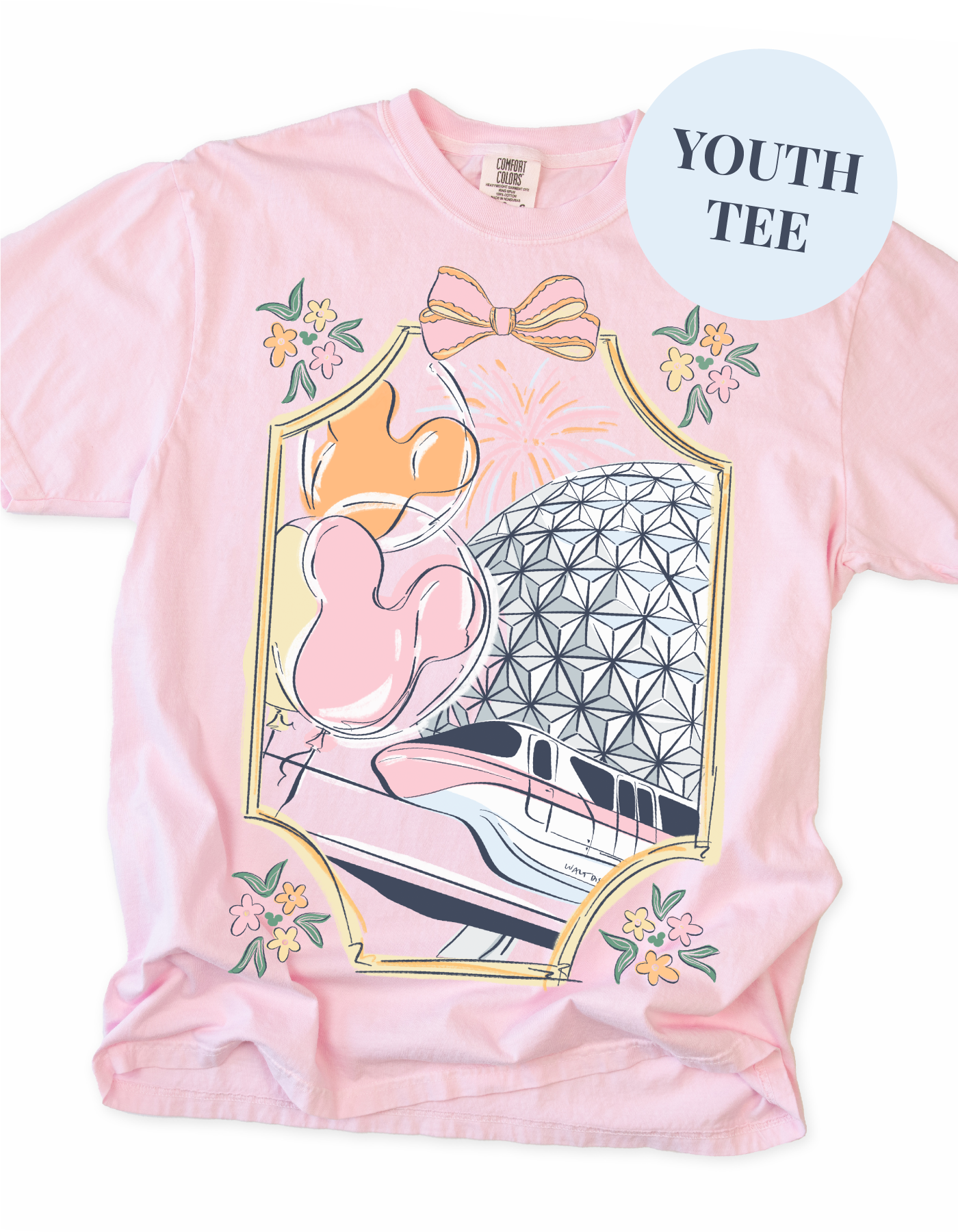 YOUTH EPCT Bows and Borders CC Tee - Blossom