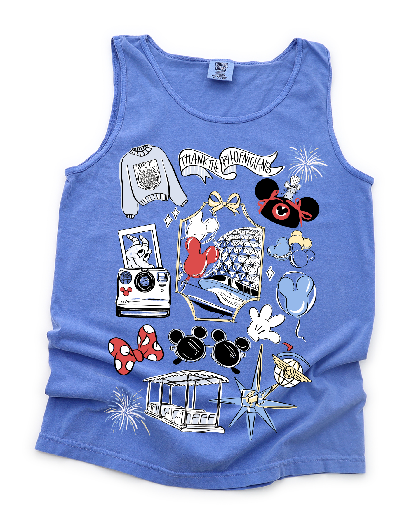 A World of Discovery CC Tank - Flo Blue