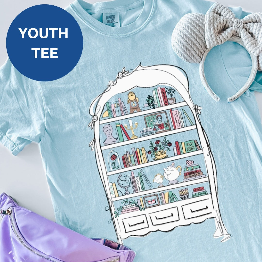 Belle's Bookcase YOUTH Tee