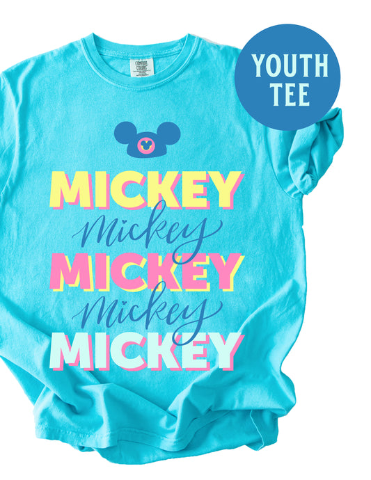 YOUTH Summer Mickey CC Tee - Lagoon