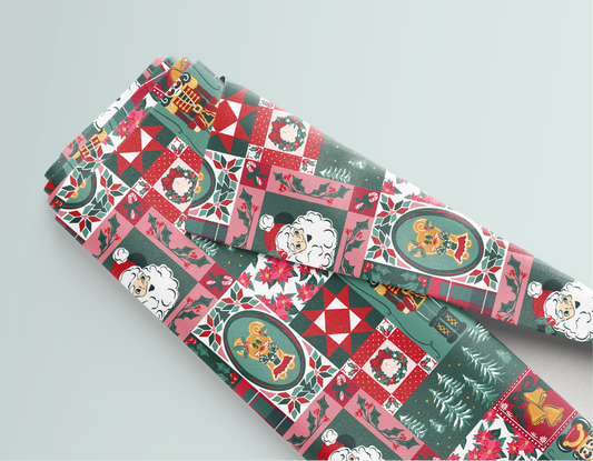 Yuletide Patchwork Fabric - PREORDER