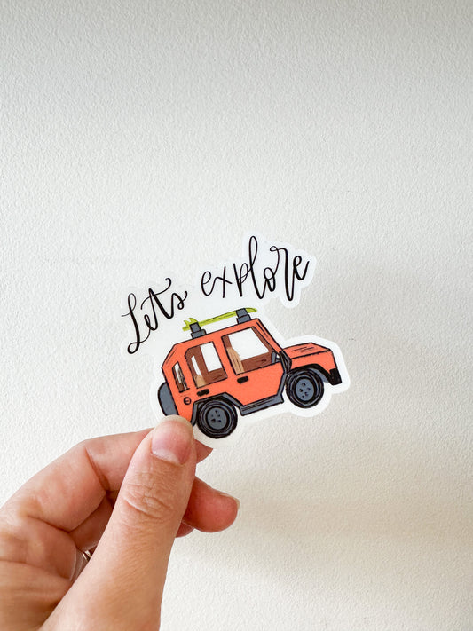 Orange Truck Sticker